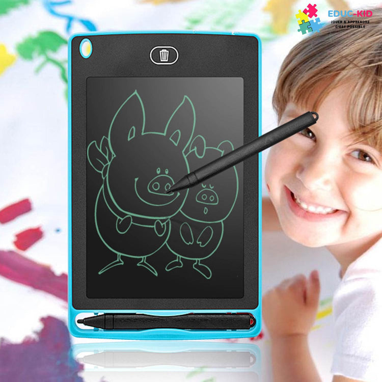 Tablette de dessin LCD pour enfants,6.5/8.5/10/12 pouces,outils de  peinture,planche d'écriture électronique,jouets éducatifs pour gar?ons -  Type 8.5 inch Black