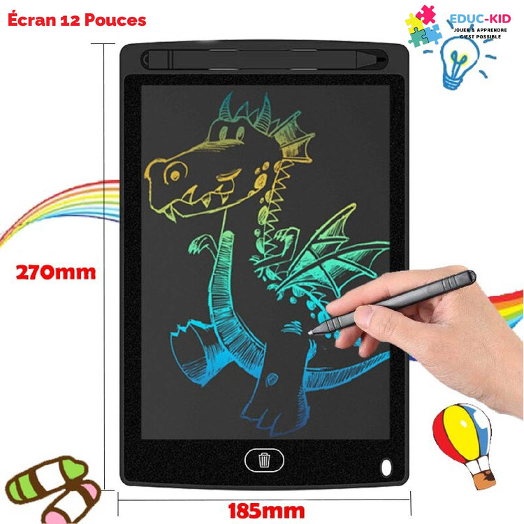 Tablette de dessin LCD pour enfants,6.5/8.5/10/12 pouces,outils de  peinture,planche d'écriture électronique,jouets éducatifs pour gar?ons -  Type 8.5 inch Black